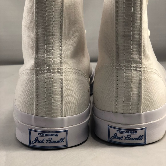Converse Jack Purcell White Canvas Signature Hi - Picture 6 of 7